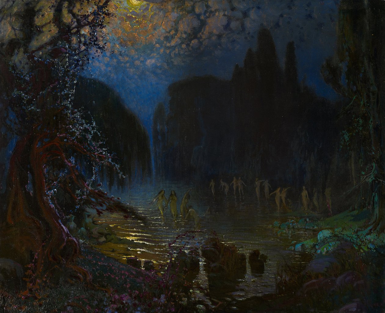 Il bagno delle ninfe da Antonio Munoz Degrain