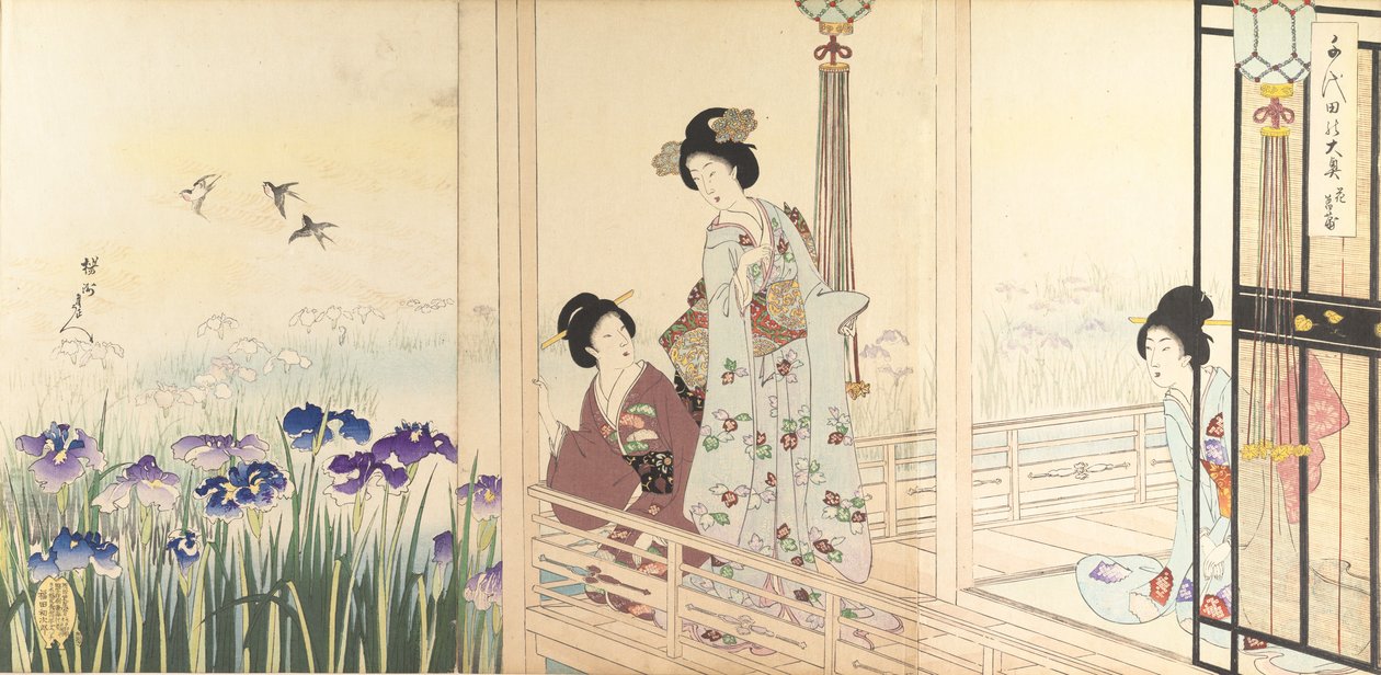 Album di donne del Castello di Chiyoda, 1895 da Chikanobu Yoshu