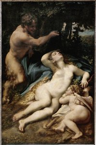 Giove e Antiope (o Venere con Cupido e un satiro)
