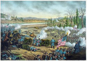 Guerra civile americana: battaglia di Stone River, o seconda battaglia di Murfreesboro, Tennessee, 31 dicembre.