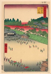 Incrocio di Yatsukoji a Suji-chigai (Suji-chigai-uchi, Yatsukoji) dalla serie Cento famose vedute di Edo
