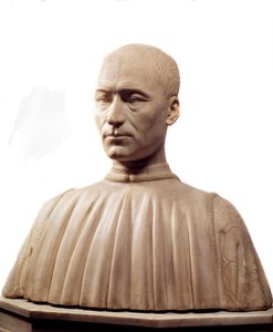 Busto di Filippo Strozzi (1489-1538), condottiero e politico italiano. Scultura in marmo di Benedetto da Maiano (1442-1497) XV secolo Parigi, Museo del Louvre.
