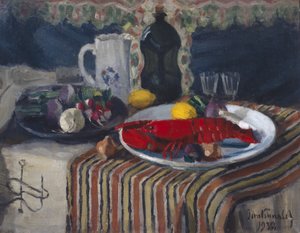 Piatto con aragosta e limone