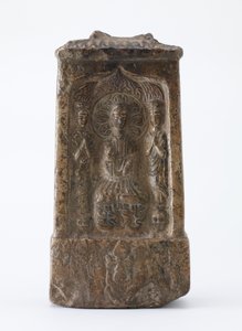 Tavoletta buddista a forma di santuario in miniatura, Periodo delle Divisioni, c.520 d.C.