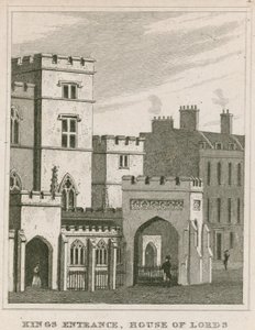 Ingresso del Re alla Camera dei Lord, Westminster, Londra