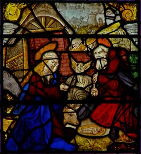 Finestra w36 raffigurante la Natività