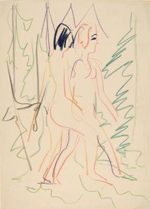 Due Nudi in una Foresta, 1925