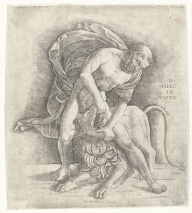 Ercole che combatte il leone di Nemea