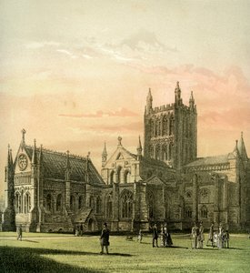 Cattedrale di Hereford, Herefordshire, c1870