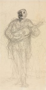 Chitarrista che canta, recto, 1855-60