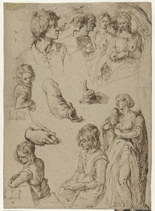 Studio di mani e figure