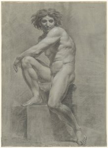 Nudo maschile seduto