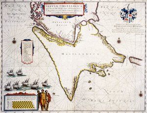 Tabula Magellanica: mappa dello stretto di Magellano