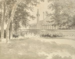 Cappella e biblioteca di Balliol dal boschetto, 2 agosto 1783