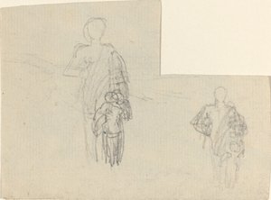 Due Studi di Figura in Piedi e Bambino