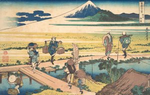Nakahara nella provincia di Sagami Soshu Nakahara, dalla serie Trentasei vedute di M..., ca. 1830-32