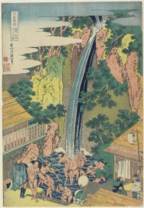Cascate di Roben a Oyama nella provincia di Sagami, c.1833