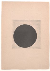 Cerchio nero per "Dal cubismo e futurismo al suprematismo: un nuovo realismo nella pittura"