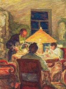 Lev Tolstoj con la sua famiglia, di Leonid Osipovich Pasternak (1862-1945) da Leonid Osipovic Pasternak