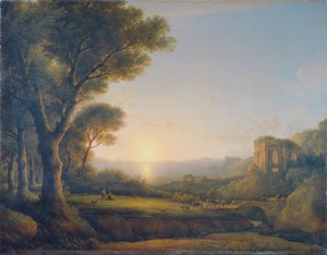 Il golfo di Baia al tramonto