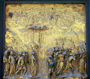 Dettaglio delle Porte del Paradiso sul Battistero, XV secolo