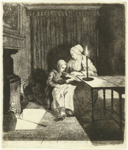 Madre insegna al figlio