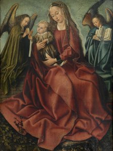 La Vergine e il Bambino tra due angeli
