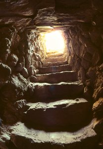 Scala interna della torre di Gerico costruita in epoca neolitica