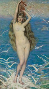 Ragazza con Gabbiani, c.1920