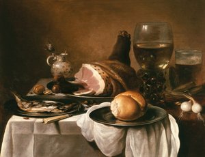 Natura morta con prosciutto