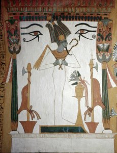 Luxor, Tebe: Deir El Medineh, villaggio e necropoli degli artigiani. Tomba di Sennedjem: Il Dio Osiride, simbolo della rinascita spirituale di un uomo morto