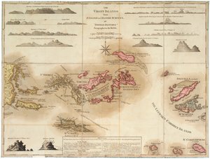 Le Isole Vergini da rilievi inglesi e danesi