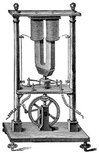 Primo motore magnetoelettrico costruito da Hippolyte Pixii, c1832