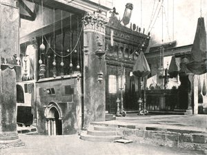 Interno della Chiesa della Natività, Betlemme, Palestina, 1895