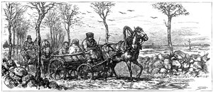 Su una strada vicino a San Pietroburgo, Russia, 1882