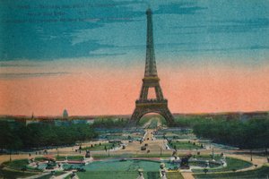 Panorama dei Giardini del Trocadéro e della Torre Eiffel, Parigi
