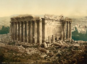 Tempio di Giove, esterno, Baalbek, Terra Santa, c.1890-c.1900