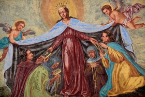 Affresco di Maria nella chiesa di Loreto, Praga