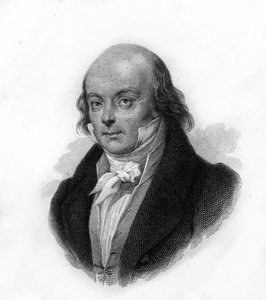 Ritratto di Pierre Jean de Béranger (1780 - 1857), poeta e cantautore francese - incisione del XIX secolo