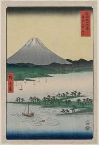 Boschi di pini di Miho a Suruga, dalla serie Trentasei vedute del Monte Fuji, 1858