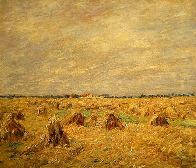 Campi raccolti in un paesaggio piatto da Paul Baum