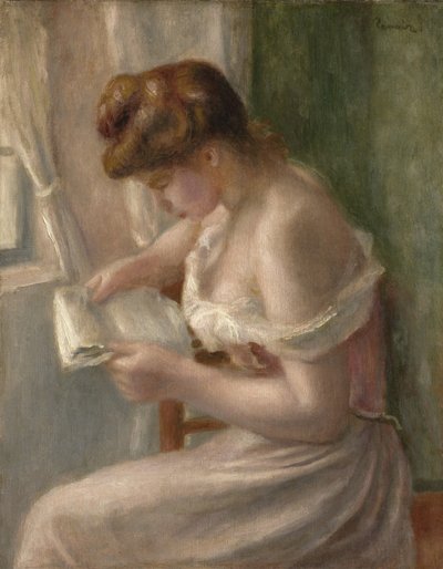 Donna che Legge, c.1895 da Pierre Auguste Renoir